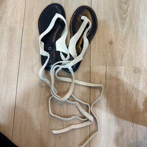 Anthropologie Lace Up Sandal